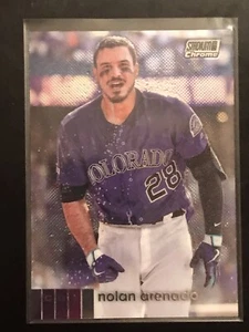 Nolan Arenado 2020 Topps Stadium Club Chrome Insert #120 Colorado Rockies SP - Picture 1 of 2