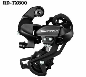 SHIMANO Tourney RD-TX800 7/8 Speed MTB Mountain Bike Rear Derailleur black - Picture 1 of 3