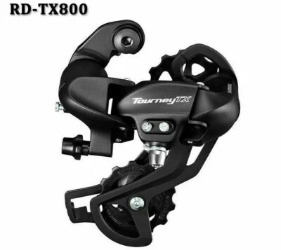 SHIMANO Tourney RD-TX800 7/8 Speed MTB Mountain Bike Rear Derailleur black - Image 1 of 3