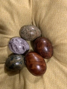 Marble And Wood Eggs - Picture 1 of 2