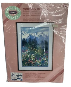 No Count Cross Stitch Kit Nita Engle Mountain Meadow 12" x 18" Design 53901- NEW - Picture 1 of 9