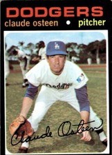 1971 Topps Claude Osteen Los Angeles Dodgers #10