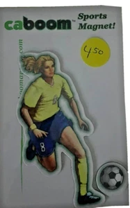 Yellow Soccer Player Dribbling Caboom Your Room Magnet - Picture 1 of 1