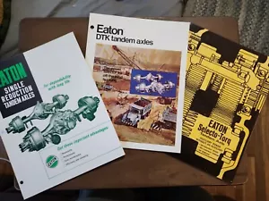 3 1970's Eaton Truck Axles Brochures Tandem Selecto-Torq DTK - Picture 1 of 7