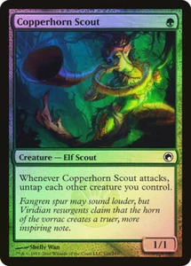 Magic The Gathering MTG COPPERHORN SCOUT FOIL Scars of Mirrodin NM Near Mint - Picture 1 of 1