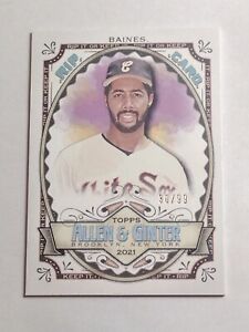 2021 Topps Allen Ginter Harold Baines White Sox Rip Card Unripped /99