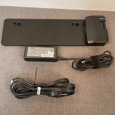 HP 2013 UltraSlim Docking Station, PN# HSTNN-IX10 With Power Adaptor 19.5V 3.33A - Image 1 of 4