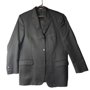 Leonardo Valenti Firenzi Navy Blue 3 Button Wool Cashmere Jacket, Coat 42 L - Picture 1 of 5