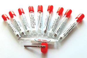 1/8" (.125") 4 flute end mill CARBIDE - PACK OF 10 - USA 120-4125 FREE SHIP - Picture 1 of 3