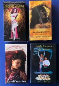 10 Belly Dance VHS Tapes - Jillina, Layla and Roland, Nourhan Sharif & Others - Picture 1 of 3