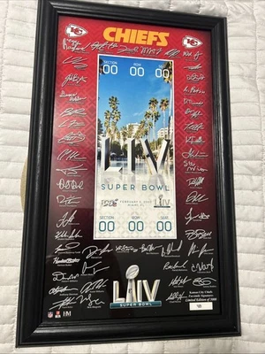 Kansas City Chiefs 12'' x 20'' Super Bowl LIV Champions Banner Raising #48 - Image 1 of 4