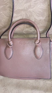Foley + Corinna Womens Leather Crossbody Shoulder Handbag Mauve - Imagen 1 de 4