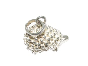 Ladies women's silver hedgehog charm - Picture 1 of 4