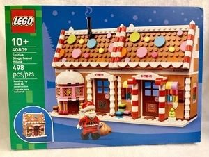 LEGO 40809 Festliches Lebkuchenhaus (Weihnachten) 498 Teile Bauset Weihnachtsmann NEU - Bild 1 von 3