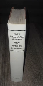 Vintage Times To Remember by Rose Fitzgerald Kennedy 1st Ed.1974 HC/DJ (W) - Picture 1 of 7