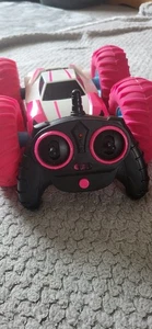 Remote Control Car Pink Takes AA Batteries In Control And Square One In Car - Picture 1 of 3