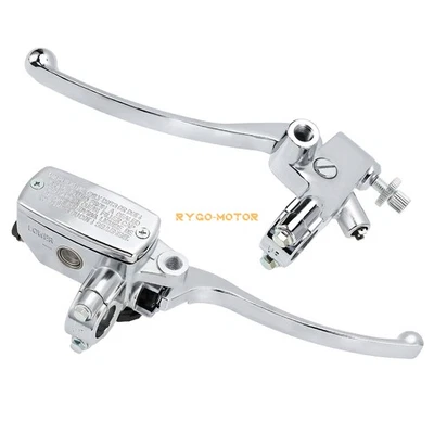 Kit de cilindro maestro de freno hidráulico y palanca de embrague para manillar de motocicleta de 7/8" Foto 1 de 4