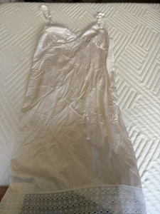 Vintage Elfenbein Kleid Slip Gr. 14 - Bild 1 von 5