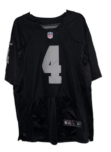 Nike Las Vegas RAIDER On Field Player Derek Carr #4 schwarz NFL Trikot Gr. 44 - Bild 1 von 4