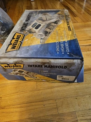 Weiand 7286 entrada, Pontiac 326-455, plano duplo como edelbrock performer 2156 - Imagem 1 de 4
