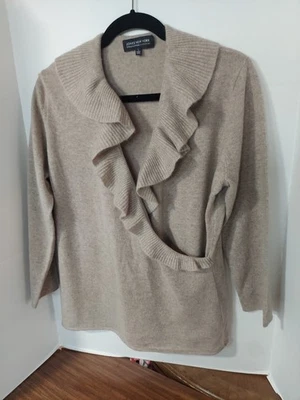 Jones New York Mujer Colección L Cachemira Beige/Cachemira Cuello Acanalado Foto 1 de 4