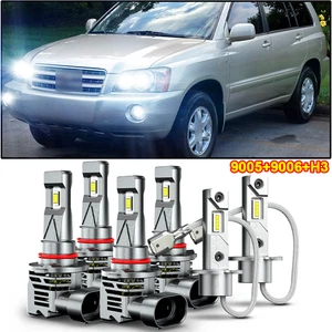 Para Toyota Highlander 2001 2002 2003 6X Bombilla Faro LED Luz Alta/Baja + Luz Antiniebla - Imagen 1 de 16