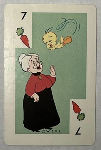 Juego de cartas Whitman Bugs Bunny 1966 # 7 Tweety Bird juego pesado - Imagen 1 de 2