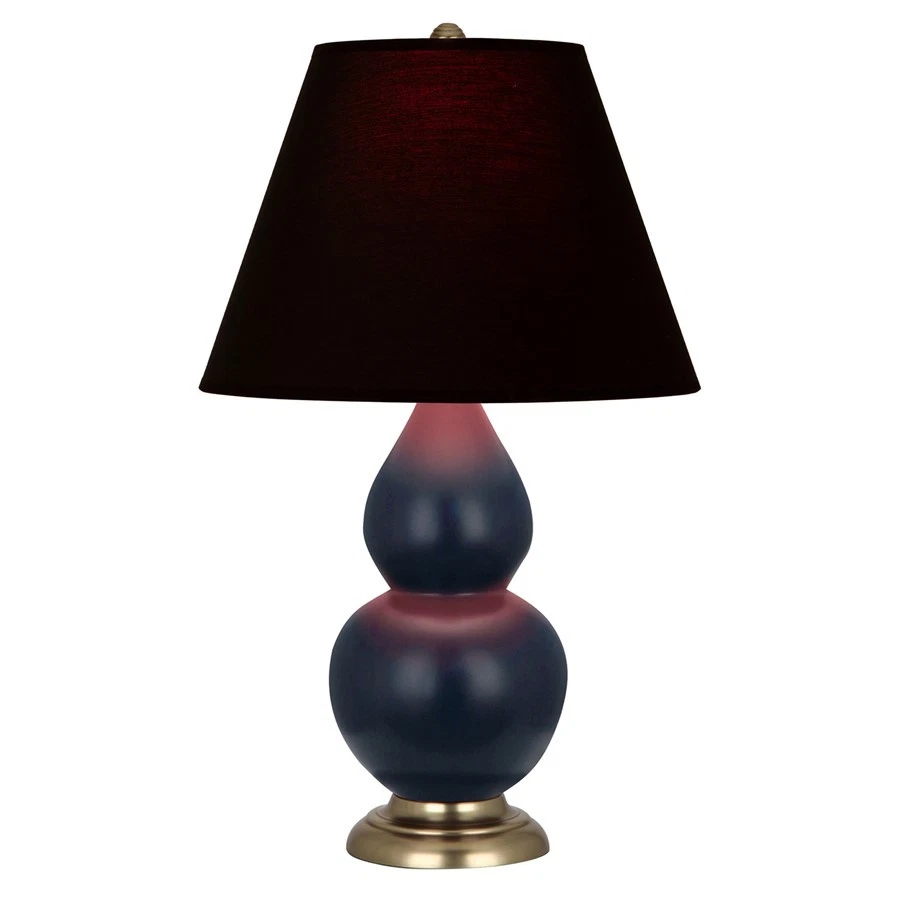 Lámpara de calabaza doble pequeña Robert Abbey, mate medianoche/latón/negro/rojo - MMB50K Foto 1 de 1