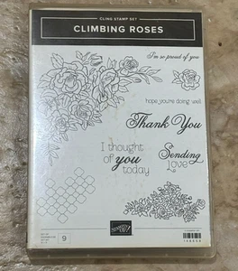 Stampin' Up! Stamp Set NEW Climbing Roses Thank You Sending Love ++ - Picture 1 of 2