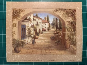 "Frasco Vivian 8 x 10 estampado litográfico ""Quaint Town I""" - Imagen 1 de 1