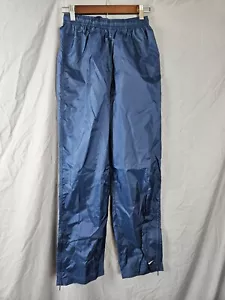Women's NWT Nike Nylon Blue Windpants Trackpants Y2K Sz Small Gray Tag - Picture 1 of 21