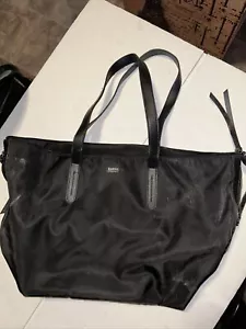 Botkier Handtasche, schwarz mit dekorativen seitlichen Reißverschlüssen - Bild 1 von 4
