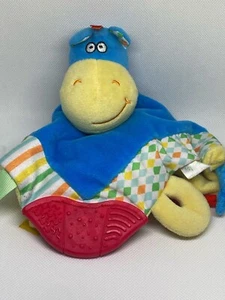 lil Moments Blue Baby Security Blanket Teether Lovey Lovie Nunu Plush Toy - Picture 1 of 3