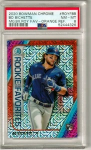 BO BICHETTE - 2020 BOWMAN CHROME MEGA ROOKIE FAVORITE ORANGE REFRACTOR - NM-MT 8 - Picture 1 of 1