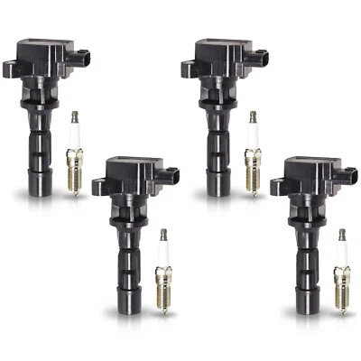 4X Ignition Coil & 4X Platinum Spark Plug for 2009-2010 Mazda 5 l4 2.3L UF604 - Image 1 of 4