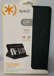 NEW - SPECK FITFOLIO COVER FOR KINDLE FIRE - BLACK - Picture 1 of 2