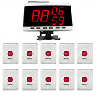 SINGCALL Wireless Calling System for Bathroom Outdoor,10 Pagers ,1 Display