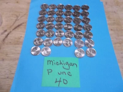 (40) 2004 Michigan  P State quarters  uncirculated - Image 1 of 3