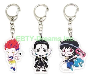 Juego de 3 llaveros de acrílico anime Hunter x Hunter Hisoka, Chrollo, Shizuku v1 - Imagen 1 de 2