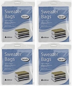 Whitmor 5003-28 2 Pack 12" x 14" x 3" Sweater Storage Organization Bag - 4 Pack - Picture 1 of 7