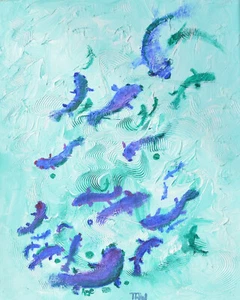 original Unikat Ölfarbe auf Leinen - twiceart - Die Tiefe der Seele 1 - Bild 1 von 1