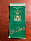 Lun Ting Chinese Restaurant University Way Seattle Washington Vintage Matchcover