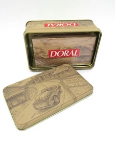 1996 Doral Tobaccoville NC Collectors Tin Box w/ NEW SEALED BOX MATCHES  - RJRTC - Picture 1 of 5