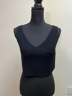The Row Drew Knit Women's Crop Top Black S & M - Image 1 of 4