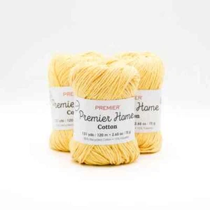 Paquete de 3 hilos de algodón Premier Home "amarillo" - Imagen 1 de 1