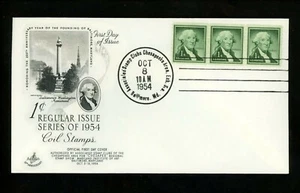 US FDC #1054 Artcraft M-5 1954 Baltimore MD Washington Liberty Series Unofficial - Picture 1 of 2