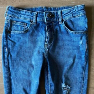 Girls Skinny Stretch Blue Denim Jeans Pants Back to School | Art Class | 10 - Picture 1 of 5