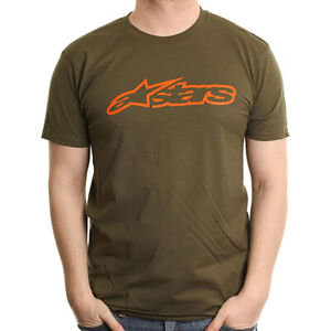 Alpinestars Short Sleeve Green T-Shirt Merchandise Apparel for 