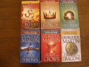 George RR Martin 6-teilig Papierrückseite BUCH SET - Bild 1 von 3