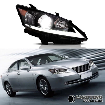 2*VLAND Full Black Headlights For 2010 2011 2012 Lexus ES350 Front Light A Pair - Image 1 of 4
